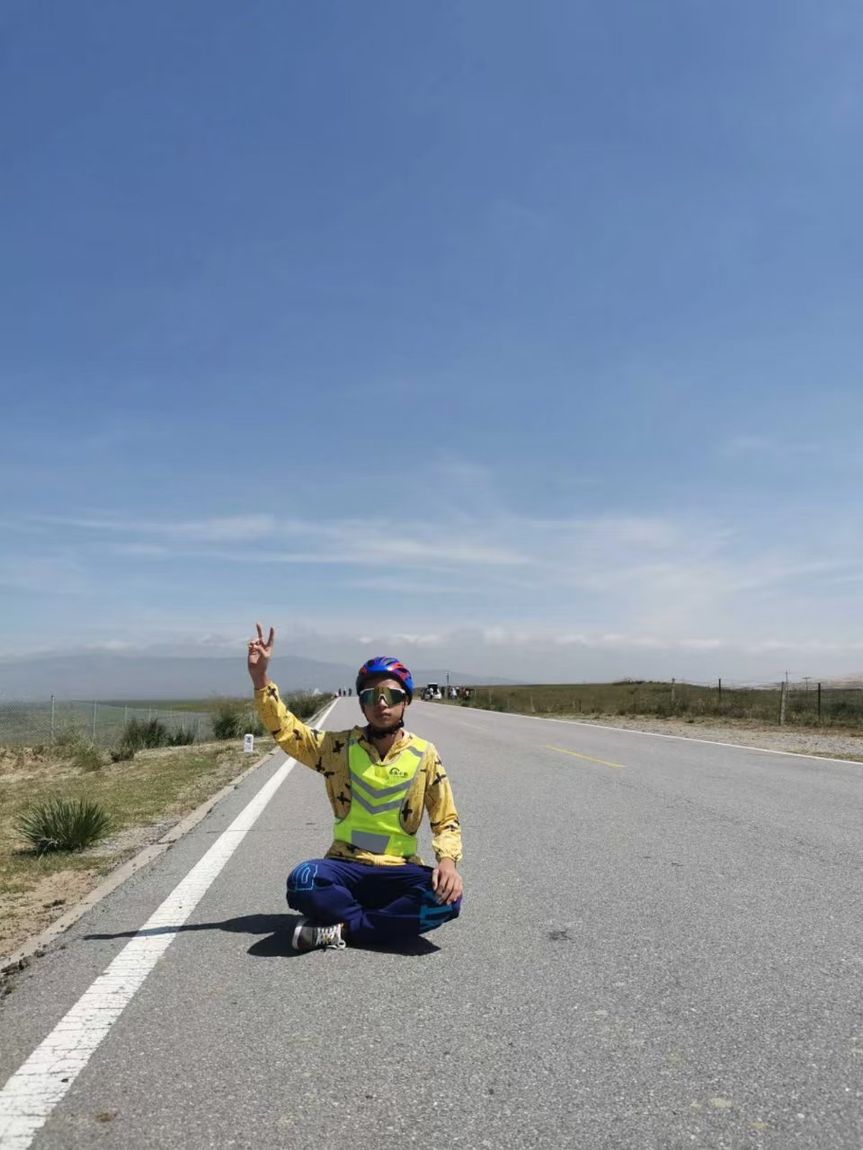 Taking a break on the road